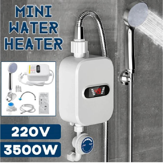 Electric Tankless Mini Instant Hot Water Heater - 3500W
