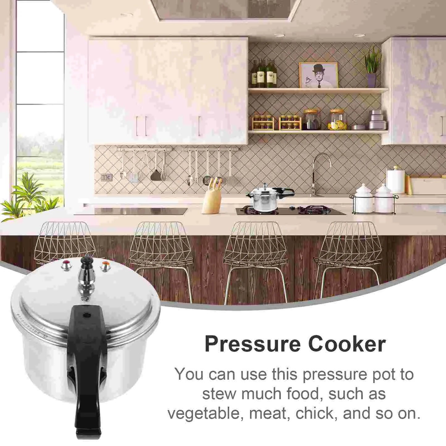 High Pressure Cooker Kitchen Pressure Cooker Cooking Pot High Pressure Cookware.