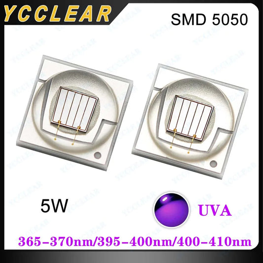 5W Purple UVA 365-370nm 395-400nm 400-410nm SMD 5050 Light Beads