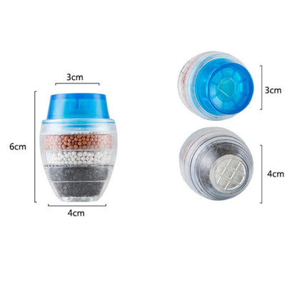 Faucet Water Filter PP+PVC Material Water Purifier Anti Splash Activated Carbon Filter