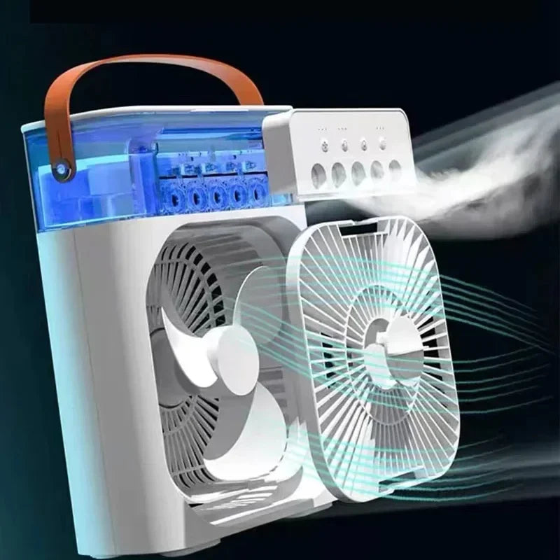 6 Inches Air Conditioner Cooling Fan With 5 Sprays
7 Color Light Portable Fan Air Cooler
Mini Fan Air Humidifier