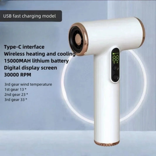 Wireless Hair Dryer with Cold and Warm Air for Children's Dormitory Travel