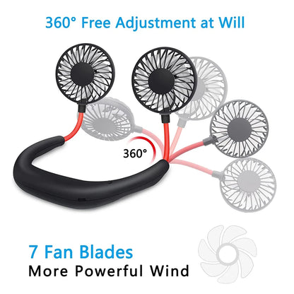 Portable Hands-Free Neck Fan