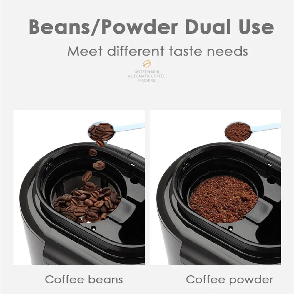 Household Coffee Maker American Drip Type 1-4 Cups
Coffee Bean Grinder Beans Powder Dual Use Coffee Machine
Coffee Maker for Office