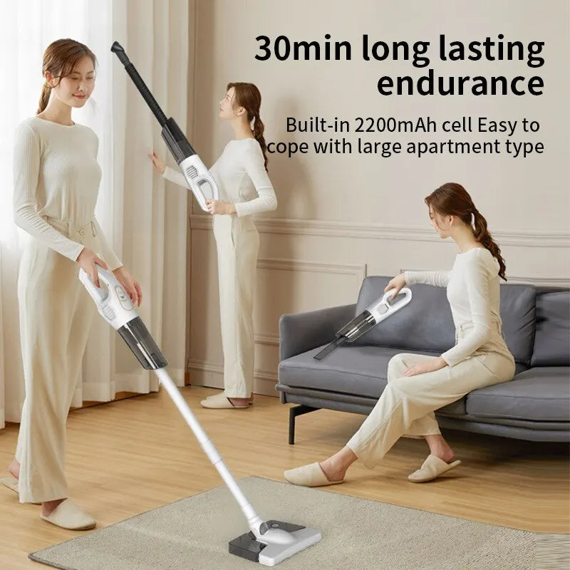 Electric Handheld Vacuum Cleaner - Rechargeable Home Car Wireless Sweeper