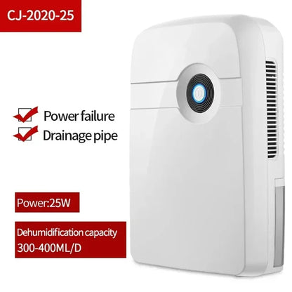 Houselin Dehumidifier for Home, 2.5 Liter Water Tank, Bathroom Bedroom (700 sq.ft) Dehumidifiers with Drain Hose