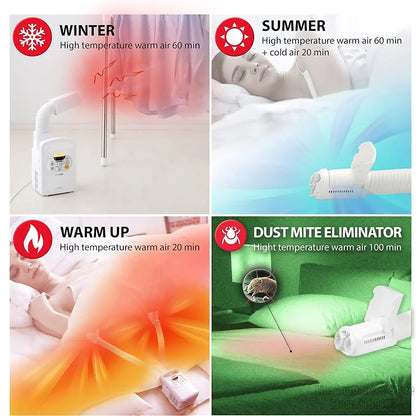 IRIS Electric Heater Quilt Warmer
Multifunction Time Temperature Setting Shoes Clothes Dryer
Safety Protection Drying Machine
