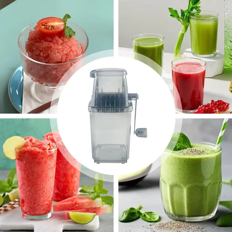 Ice Crushers for Home Juice maker Crusher Transparent Small Crushed Ice Machine