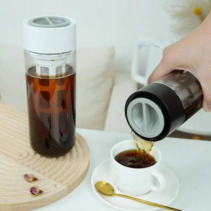 Iced Coffee Maker Portable
Cold Brew Kettle HeatProof
Removable Borosilicate Glass Cold Brew Pitcher For Hot Tea Iced Tea