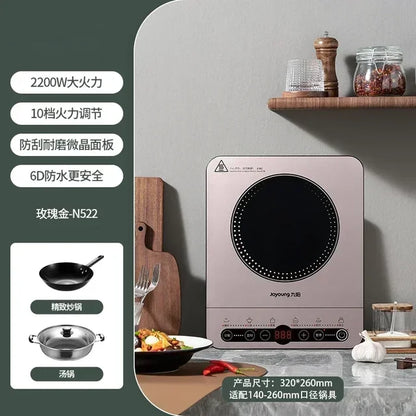 Induction Cooker with High-Power Battery for Household Stir-Frying