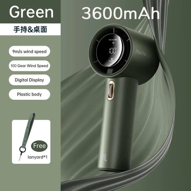 JISULIFE Portable Hand Fan
100 Wind Speeds Mini Bladeless Handheld Fan
USB Rechargeable Personal Fans
Electric Eyelash Fan