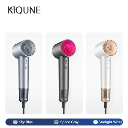 KIQUNE Hair Dryers High Speed Water Ion Professional Hair Care Quick Dry Negative Ion 110000Rpm Salon Electric Blower