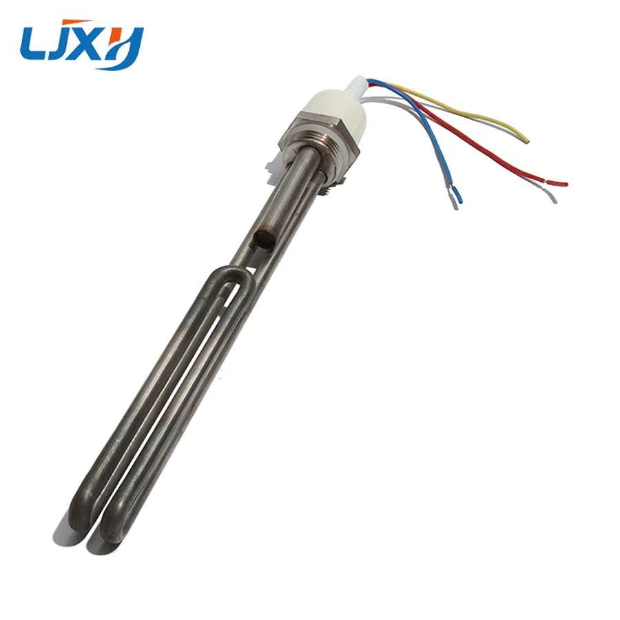 LJXH Electric Heating Tube 32mm Side Inserted Auxiliary Heater for Solar Water Heater Anti-dry Heating with Temperature Control.