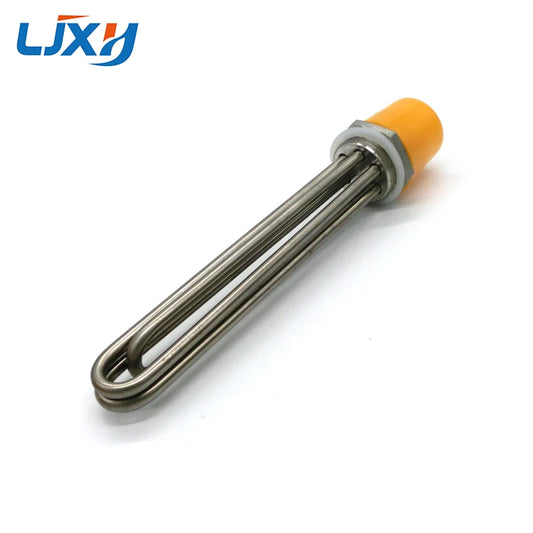 LJXH Full 304 Stainless Steel Water Heating Element 1 1/4" Electric Immersion Heater for Solar Water Tank