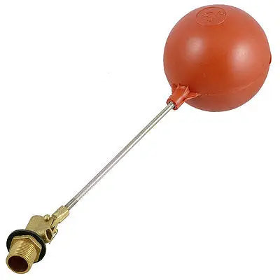 Liquid Water Level Sensor 1/2" PT Thread Magnetic Plastic Float Ball Red.