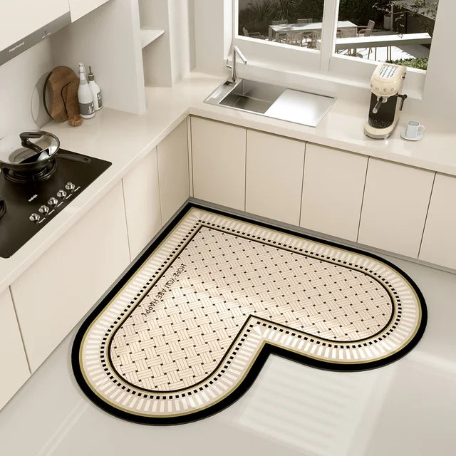 Love Shaped Kitchen Floor Mats
Special Carpet Ins Wind Absorbent Mats
Wipable Non-Slip Anti-Oil Mats