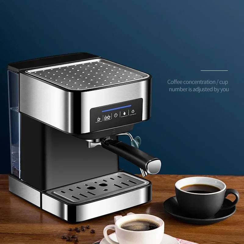 Italian Coffee Machine Home Coffee Makers Semi-automatic Steam Milk Foam Office 20bar Expresso Coffee Machine. 

Italian Coffee Machine