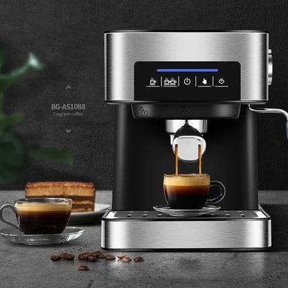 Italian Coffee Machine Home Coffee Makers Semi-automatic Steam Milk Foam Office 20bar Expresso Coffee Machine. 

Italian Coffee Machine