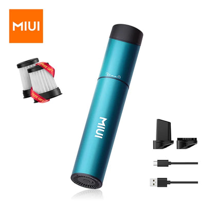 MIUI Cordless Handheld Vacuum Cleaner Portable USB Rechargeable Car Vacuum 2-Suction Power Mini & Cool Model-X (Aluminum Alloy) - 70 characters