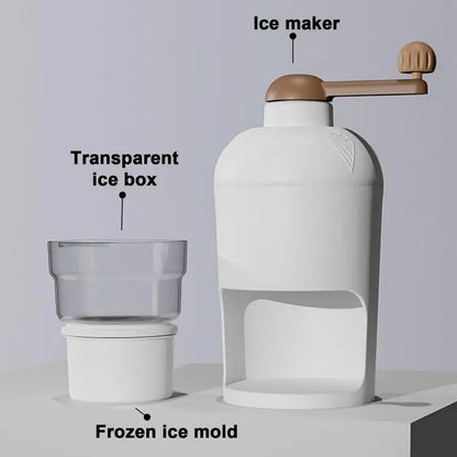 Manual Ice Crusher Mini Ice Shaver Chopper Machine With Ice Mold