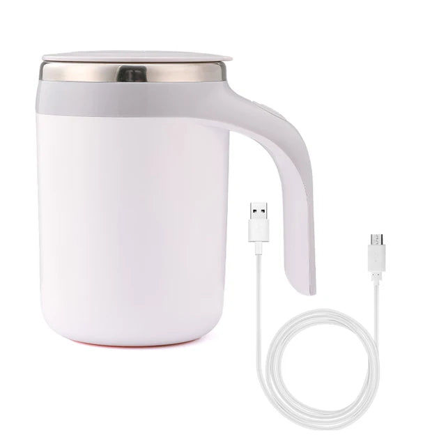 Mark Cup Magnetic Rotating Blender Warmer Bottle Lazy Smart Mixer USB Charging Auto Stirring Cup Coffee Milk Mixing Cup