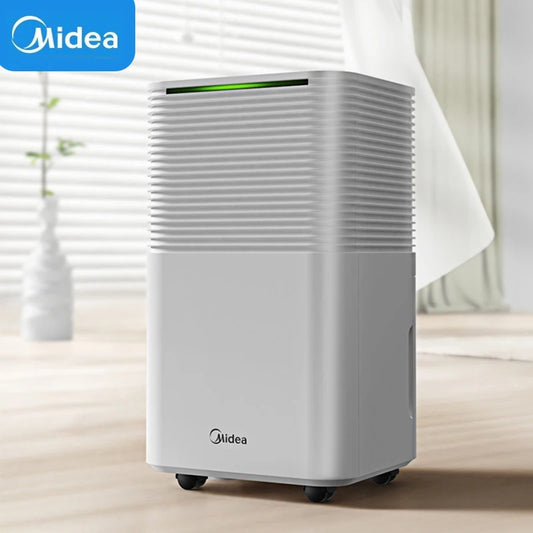 Midea Electric Dehumidifiers 12L/Day Moisture Remover Ultra Quiet Moisture Absorbent Dehumidifier Auto-Off for Home Room Office. 

Midea Electric Dehumidifier