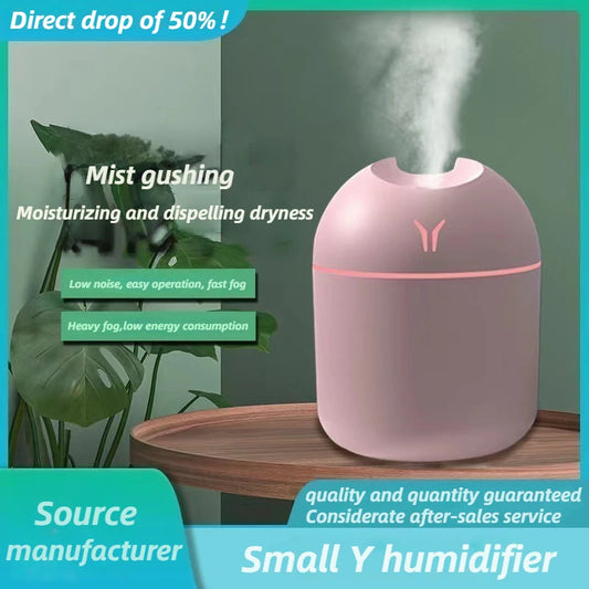 Mini Household Air Humidifier Air Purifier USB Essential Oil Diffuser Night Light