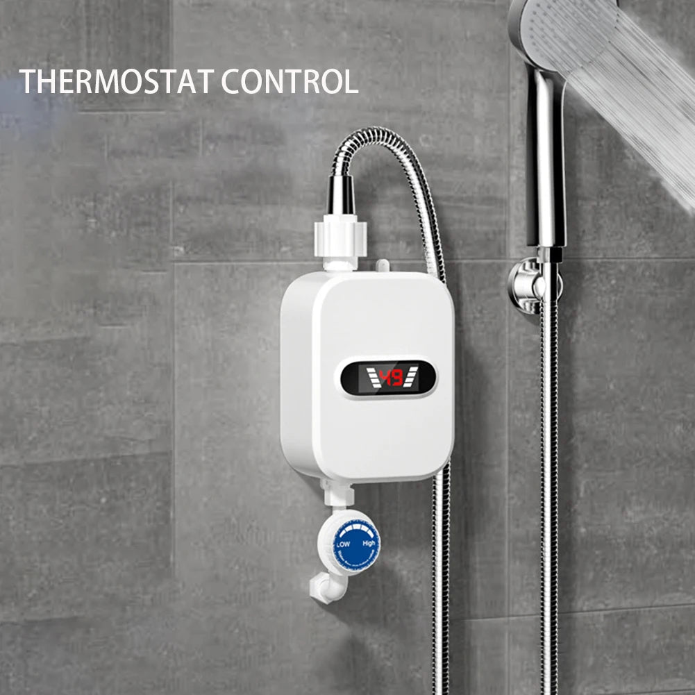 Mini Instant Water Heater Shower - Digital Display Rapid Heating