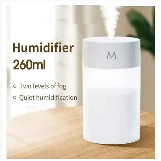 Mini Portable Air Humidifier 260ml USB Essential Oil Diffuser