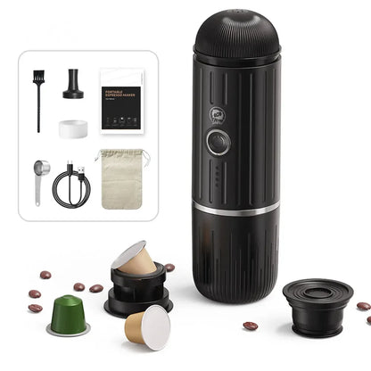 Mini Portable Heating Coffee Machine
Wireless Electric Coffee Maker
Nespresso Capsule Powder & French Press Pot
Car