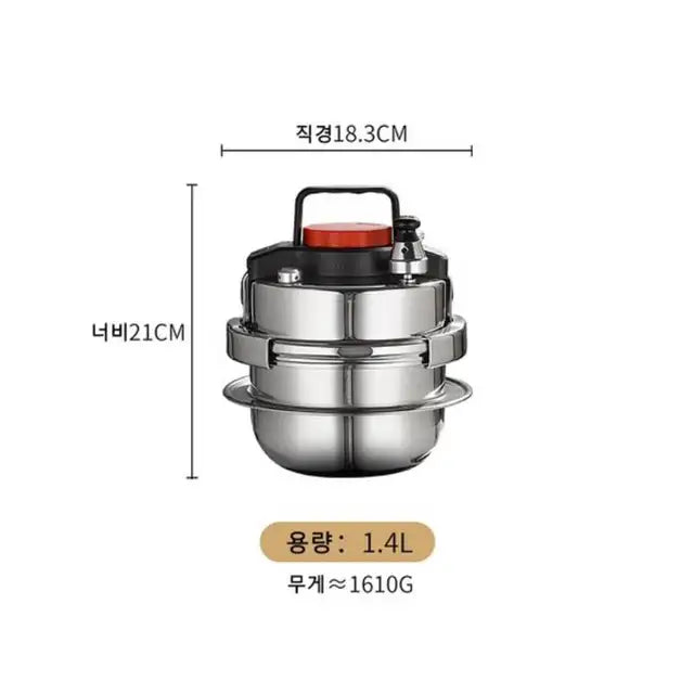Mini Pressure Cooker Electric Rice Pot
Pressure Cooker Electric Rice Pot 1.4L