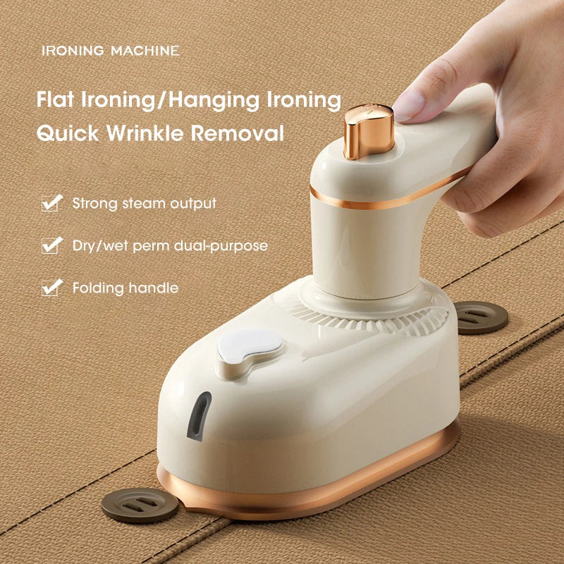 Mini Rotating Electric Iron Dual Use Dry and Wet Portable Design Water Spray Iron