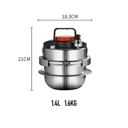 Mini Stainless Steel Pressure Cooker
Small Pressure Cooker
Cooker Pot Outdoor for Camping
Household Fragrant Rice Cooker