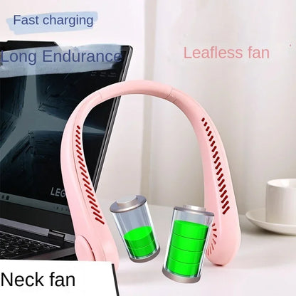 Mini USB portable small fan

Outdoor sports lazy charging strong wind silent neck hanging fan