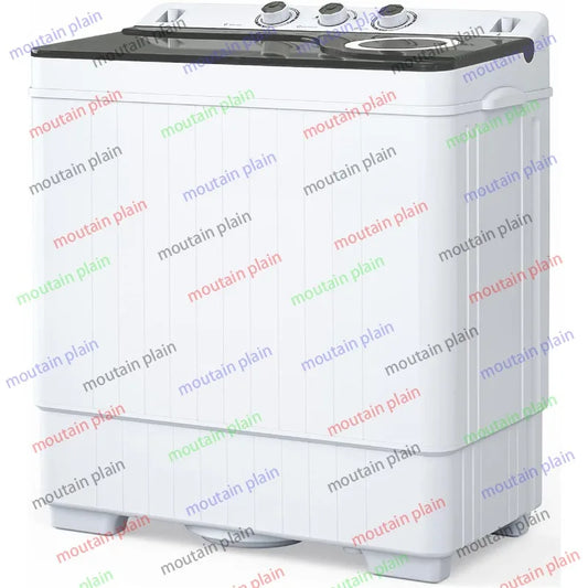 Mini Washer & Spinner 26lbs Portable Washing Machine
Built-in Drain Pump Twin Tub Semi-Automatic 26lbs Compact