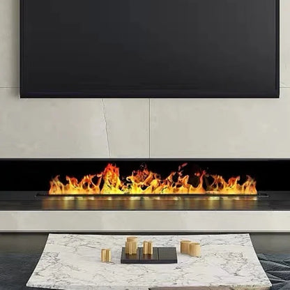 Modern Electric Fireplace with 3D Flame Effect and Water Steam.