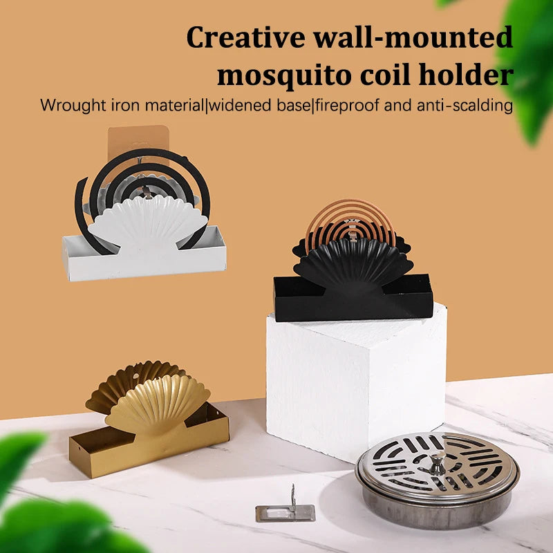 Iron Wall Mounted Mosquito Coil Holder
Shell Shape Hanging Incense Rack
Repellent Incense Rack For Household
Bedroom Patio Mosquito Coil Holder
