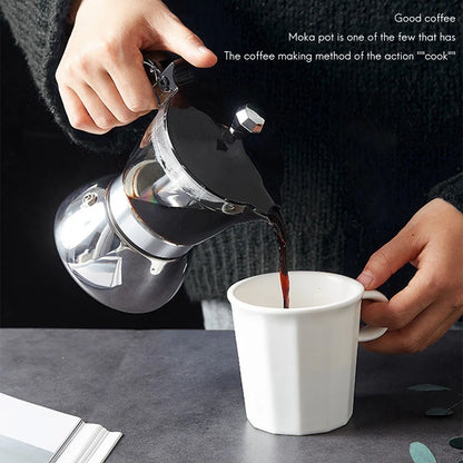 Moka Pot

4 Cup Stovetop Espresso Maker

Cuban Coffee Percolator Machine

Premium Moka Italian Espresso Coffee Maker