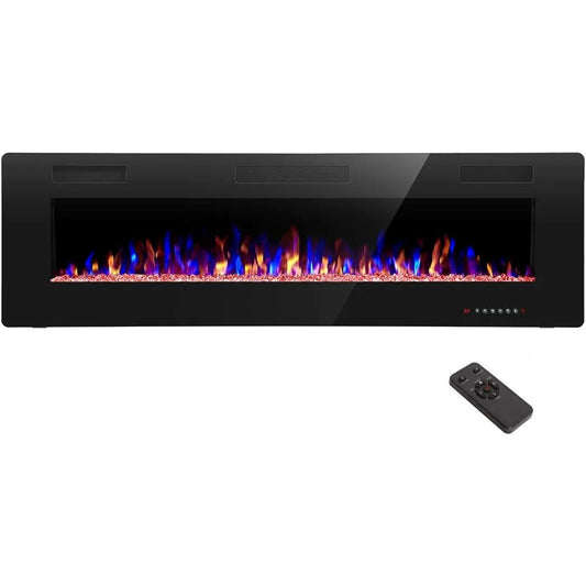 Mounted Electric Fireplace
Low Noise
Remote Control with Timer
Touch Screen
Adjustable Flame Color and Speed
750-1500W