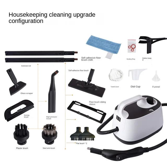 Multifunctional Steam Cleaner with Formaldehyde Control and High-Pressure Nozzles.