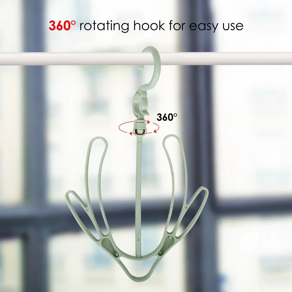 1. Shoes Drying Hanger Drying Rack Windproof Rotatable
2. Balcony Scarf Necktie Shoe Hanging for Home Storage Organize