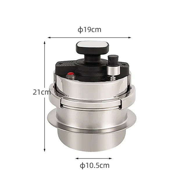 Multifunctional Small Pressure Cooker Nonstick Kitchen Cooking Pot Rice Cooker 304 Stainless Steel