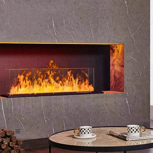 Electric Decorative Fireplace Humidifier Power 3D Flame Steam Fireplace Modern Remote Control Electric Fireplace.