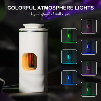 1000mAh Car Air Purifier USB Charging 7-Color Atmosphere Light Hotel Fragrance Aromatic Oil Diffuser Aromatic Oil Diffuser Boxed Set
