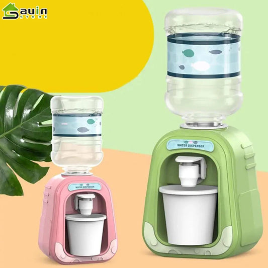 Baby Kids Mini Water Dispenser for Children Gift Cute Water Juice Milk Drinking Fountain Simulation Cartoon Kitchen Toy