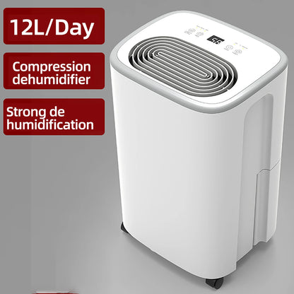 2.5L Dehumidifier For Home 185W 12L/Day Air Dehumidification