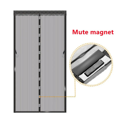 No Punching Magnetic Screen Door Curtain