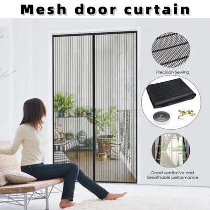 Magnetic Screen Door Curtain Anti Mosquito Insect Fly Bug Automatic Closing