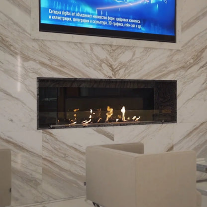 72 Inch Chimenea Etanol Electric Fireplace With Remote Control Bio Ethanol Fire Place