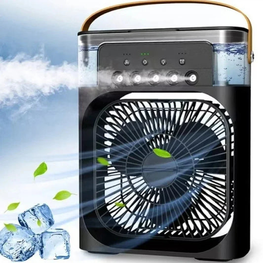 Portable 3-in-1 Air Cooler and Humidifier
USB Electric Fan with LED Night Light
Water Mist Fan Air Conditioner
Portable Fun Air Cooler and Fan